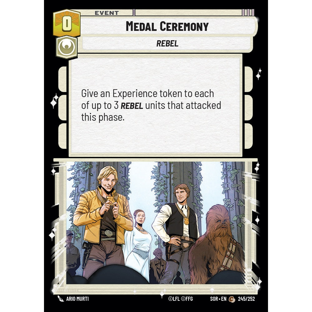 Medal Ceremony, 245, C, Star Wars Unlimited, Sparks Of Rebellion