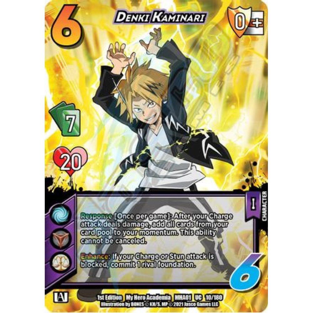 Denki Kaminari, 10/180, UC, UniVersus, MHA01 My Hero Academia