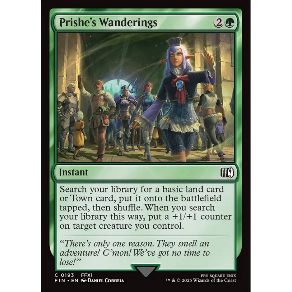 Prishe's Wanderings common 193 Magic the Gathering Final Fantasy