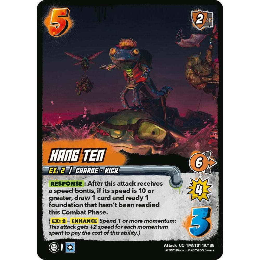 Hang Ten 19/186 TMNT01 Universus Teenage Mutant Ninja Turtles Attack UC