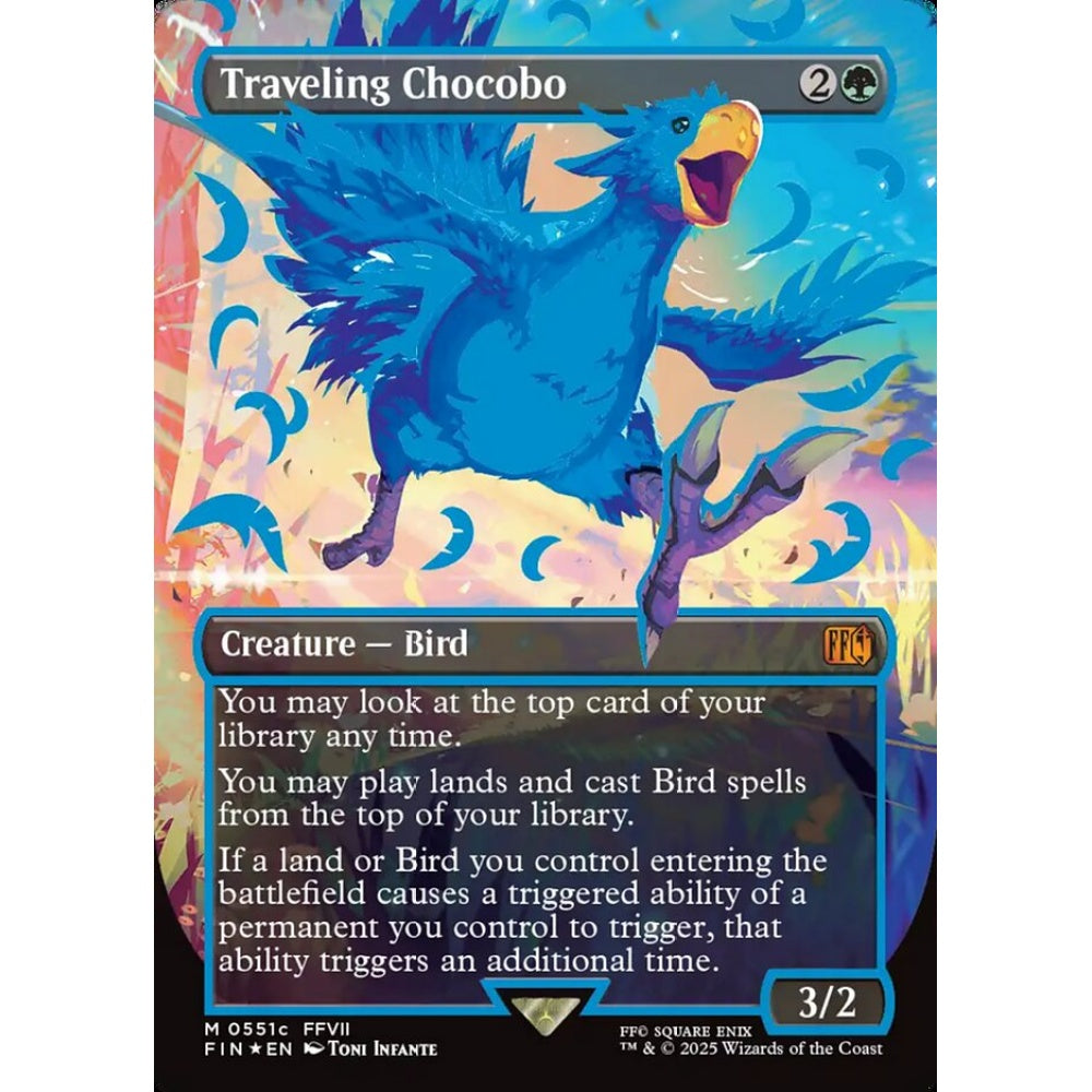 Traveling Chocobo mythic 551c Magic the Gathering Final Fantasy