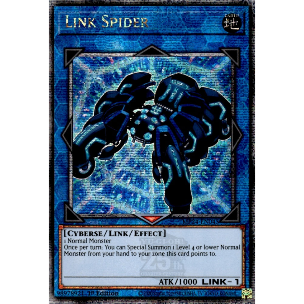 Link Spider MP24-EN045 QCR Quarter Century Secret Rare Yu-Gi-Oh 25th Anniversary Tin: Dueling Mirrors in Art