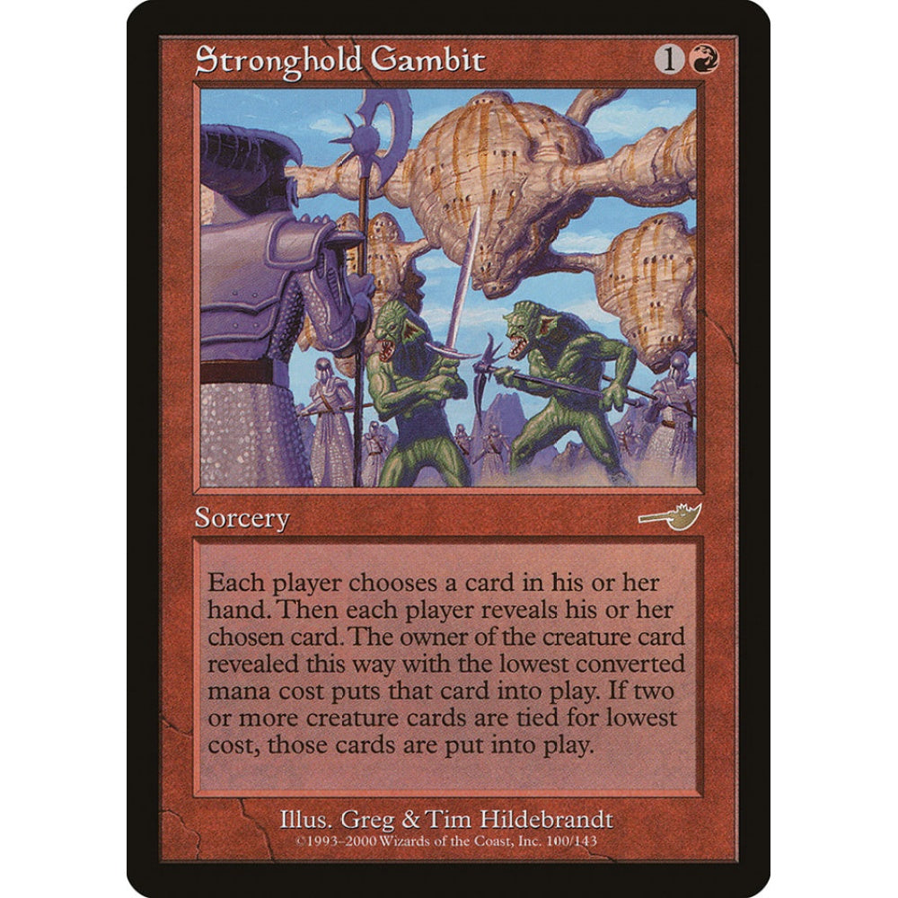 Stronghold Gambit rare 100 Magic the Gathering Nemesis
