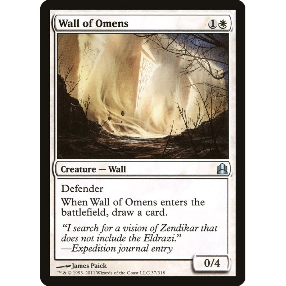 Wall of Omens uncommon 37 Magic the Gathering Commander 2011