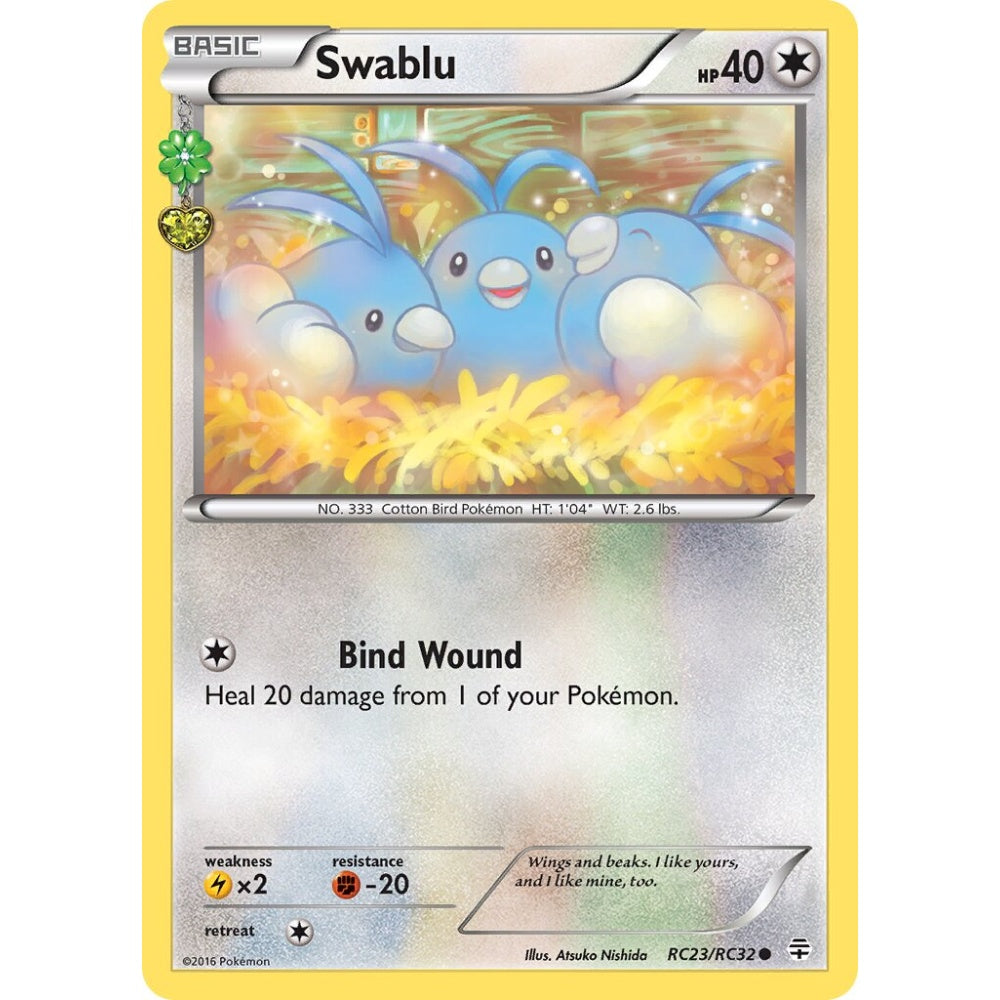 Swablu Common RC23/RC32 Pokemon Card Game Generations