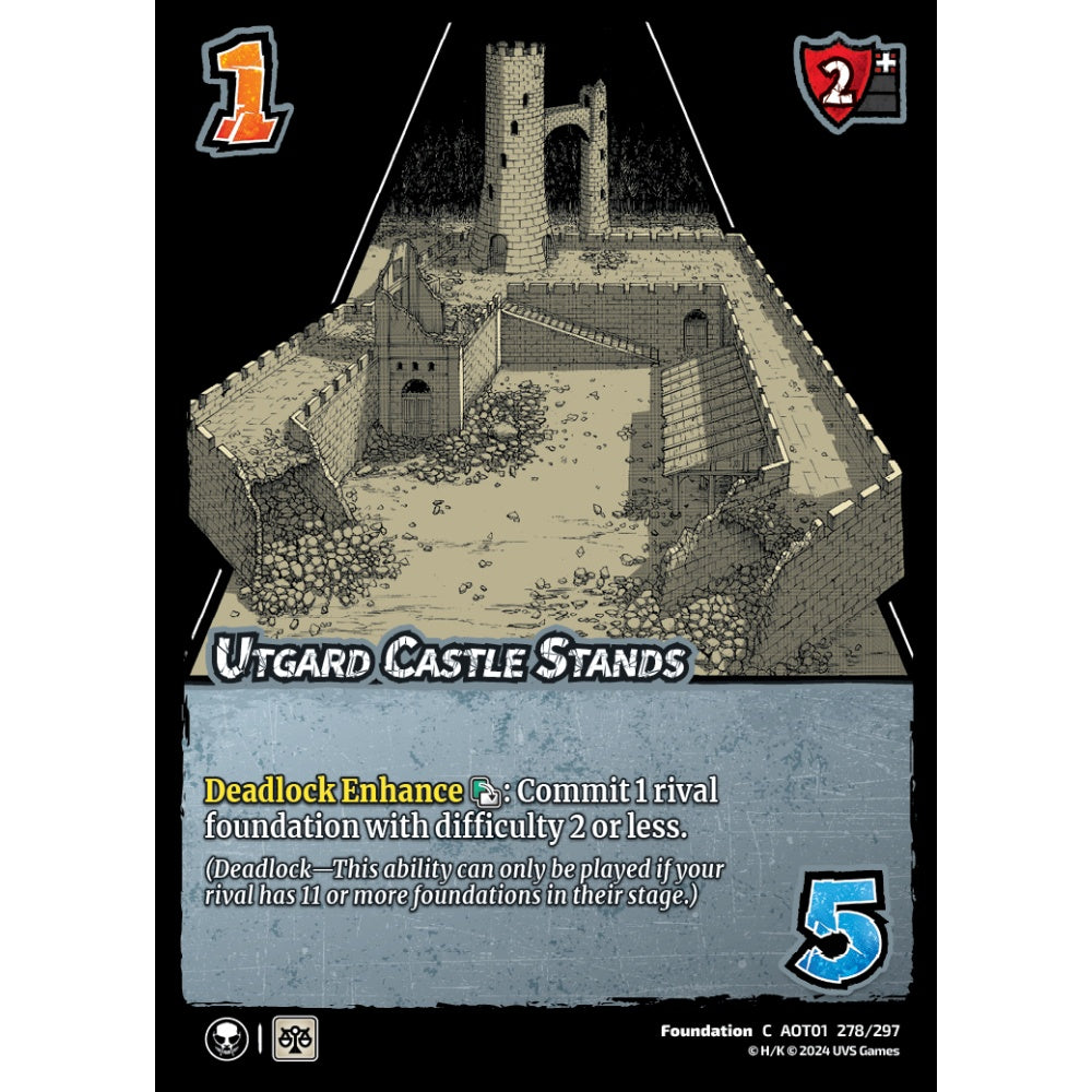 Utgard Castle Stands, 278/297, C, UniVersus, Attack on Titan: Battle for Humanity