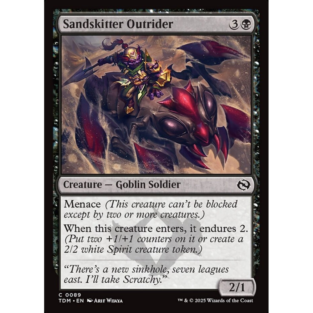 Sandskitter Outrider common 89 Magic the Gathering Tarkir: Dragonstorm