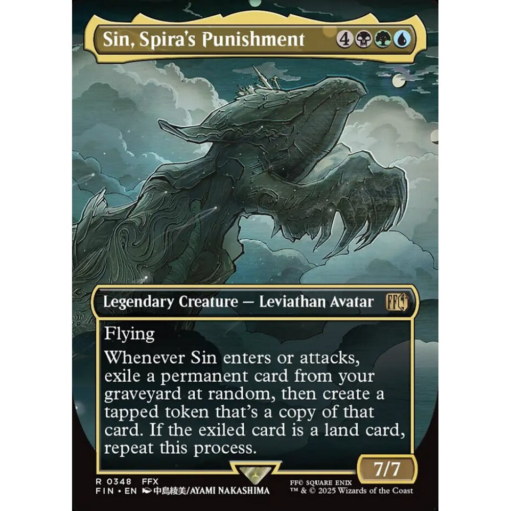 Sin, Spira's Punishment rare 348 Magic the Gathering Final Fantasy
