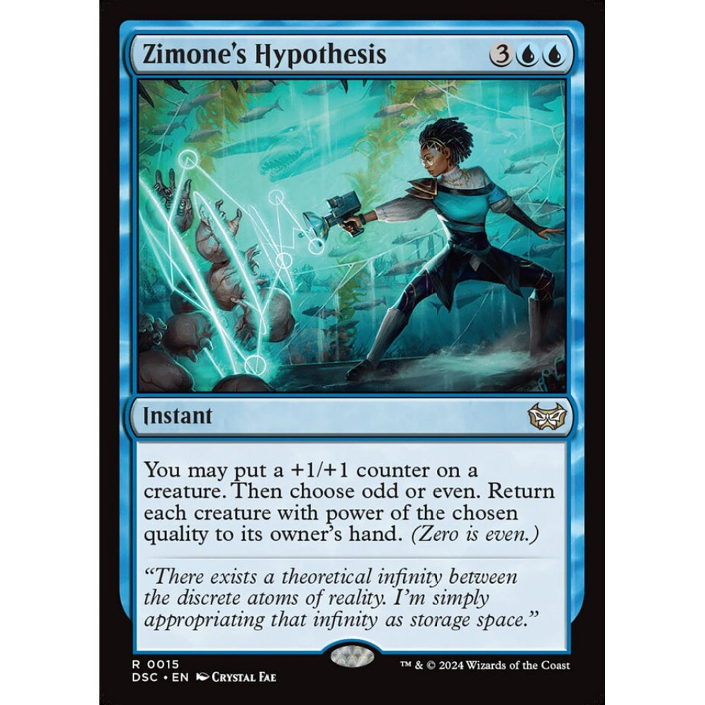 Zimone's Hypothesis, 15, rare, Magic: The Gathering, Duskmourn: House of Horror