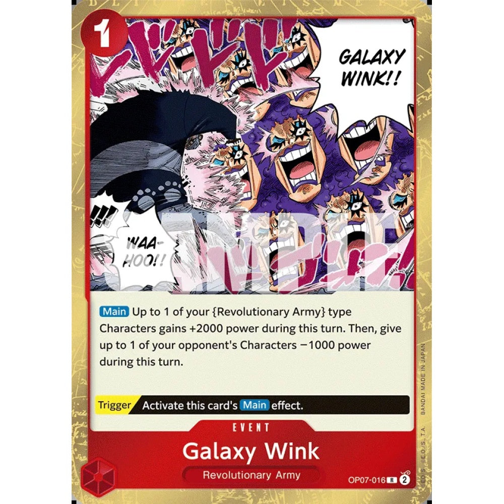 Galaxy Wink, OP07-016, Rare, One Piece, 500 Years in the Future