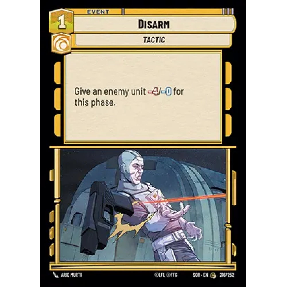 Disarm, 216, C, Star Wars Unlimited, Sparks Of Rebellion
