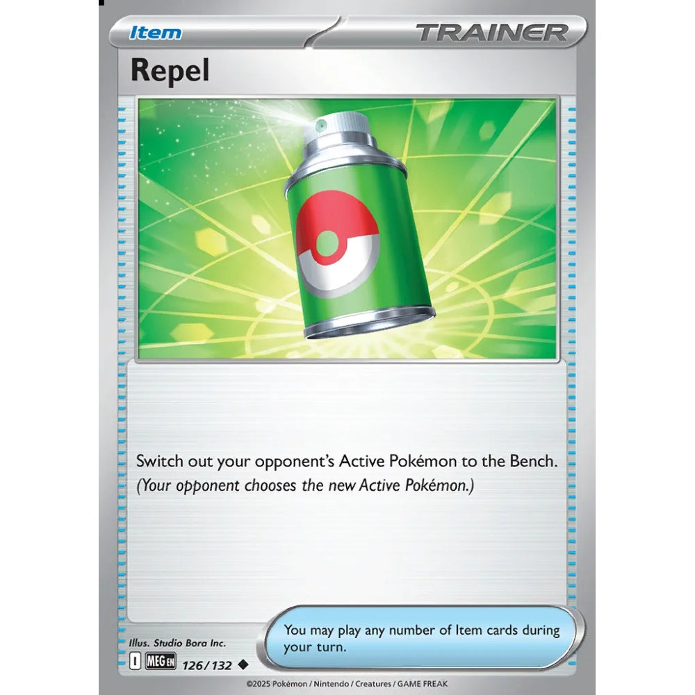 Repel Uncommon 126/132 Pokemon Card Game Mega Evolution