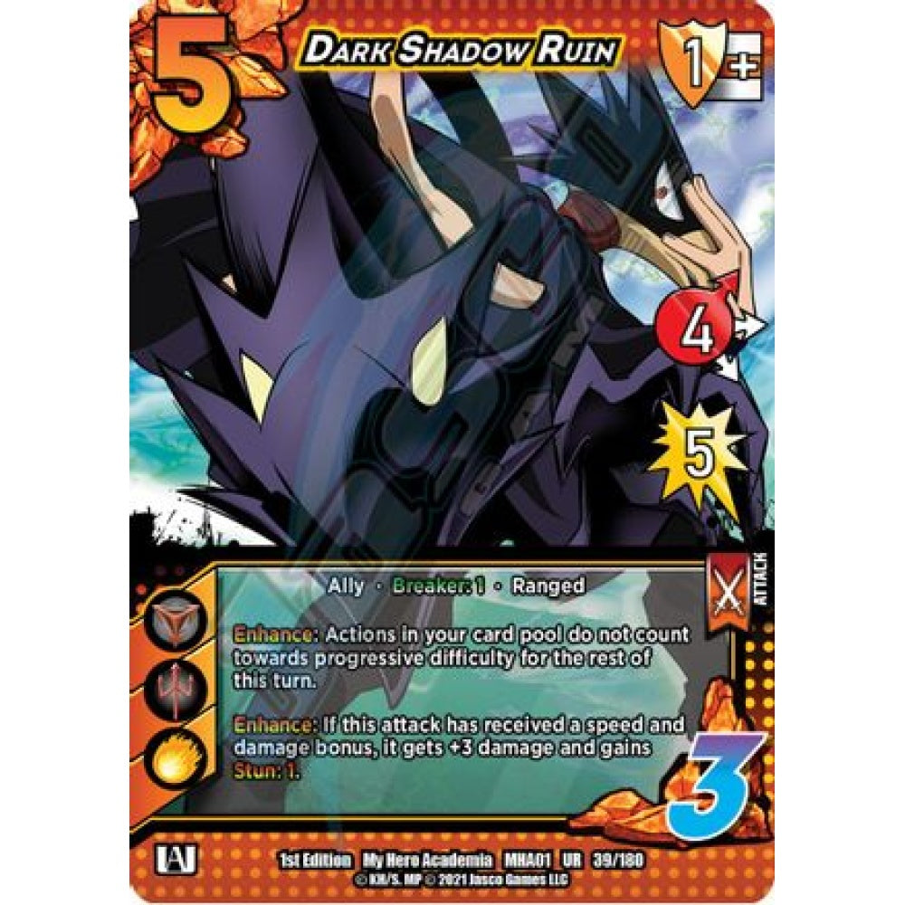 Dark Shadow Ruin, 39/180, UR, UniVersus, MHA01 My Hero Academia