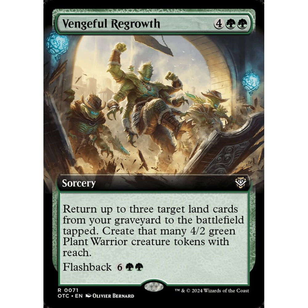 Vengeful Regrowth, 71, rare, Magic: The Gathering, Outlaws of Thunder Junction