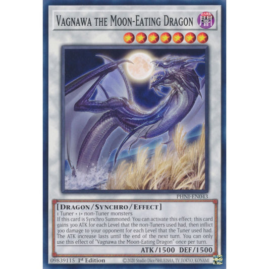 Vagnawa the Moon-Eating Dragon PHNI-EN043 Common Common Yu-Gi-Oh Phantom Nightmare in Art