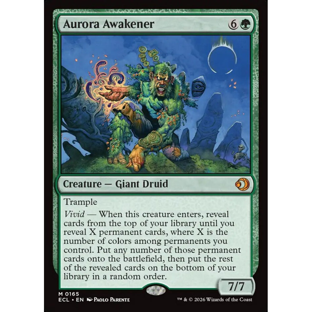 Aurora Awakener mythic 165 Magic the Gathering Lorwyn Eclipsed