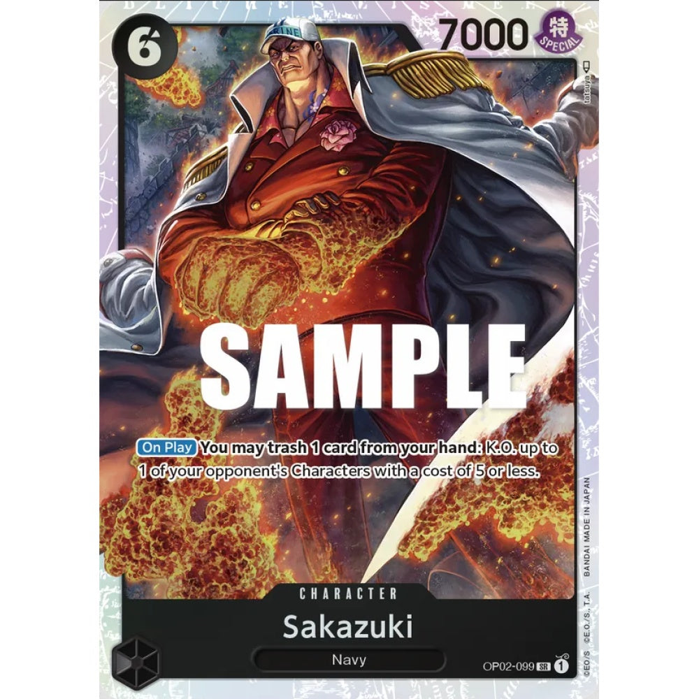 Sakazuki, OP02-099, Super Rare, One Piece, Paramount War