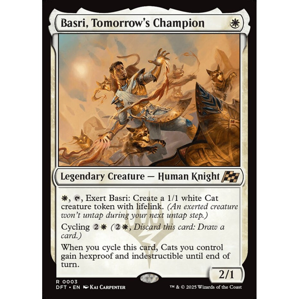 Basri, Tomorrow's Champion, 3, rare, Magic: The Gathering, Aetherdrift