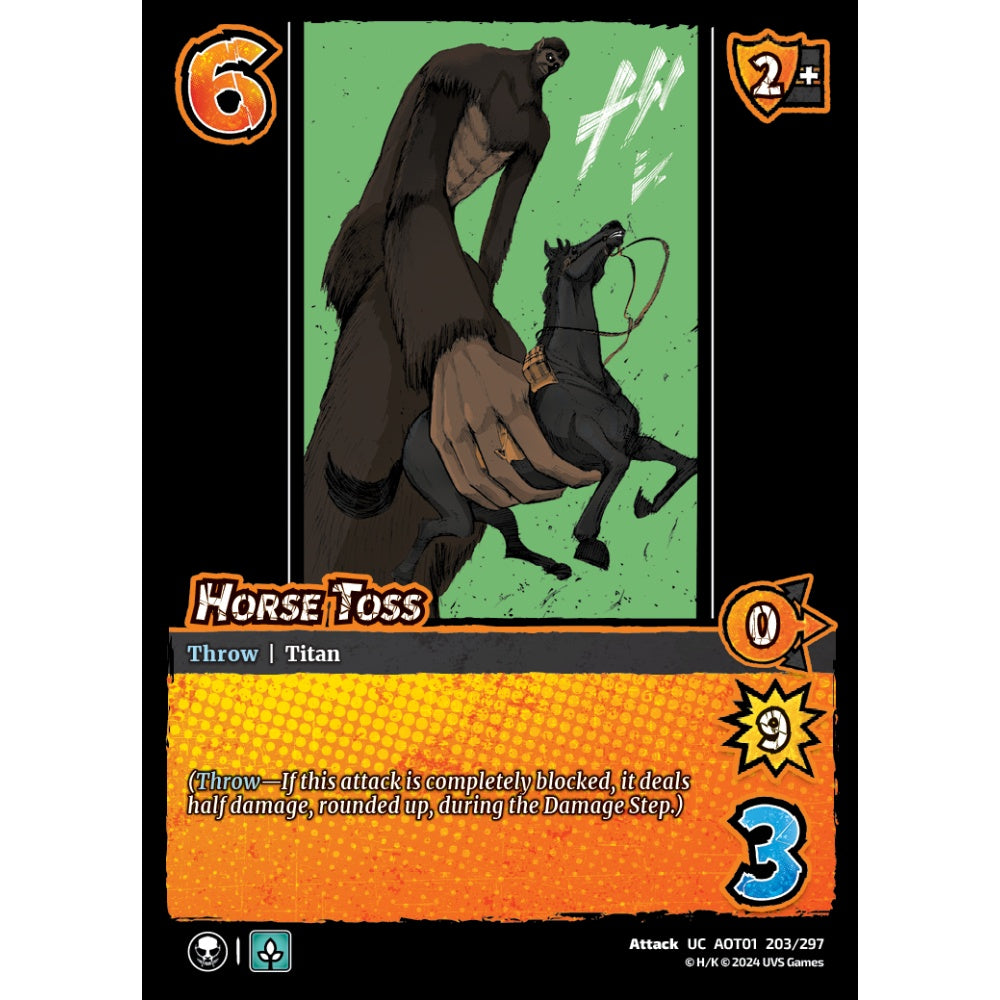 Horse Toss, 203/297, UC, UniVersus, Attack on Titan: Battle for Humanity