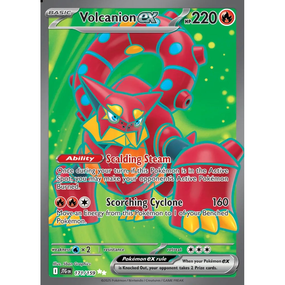 Volcanion ex Ultra Rare 171/159 Pokemon Card Game Journey Together