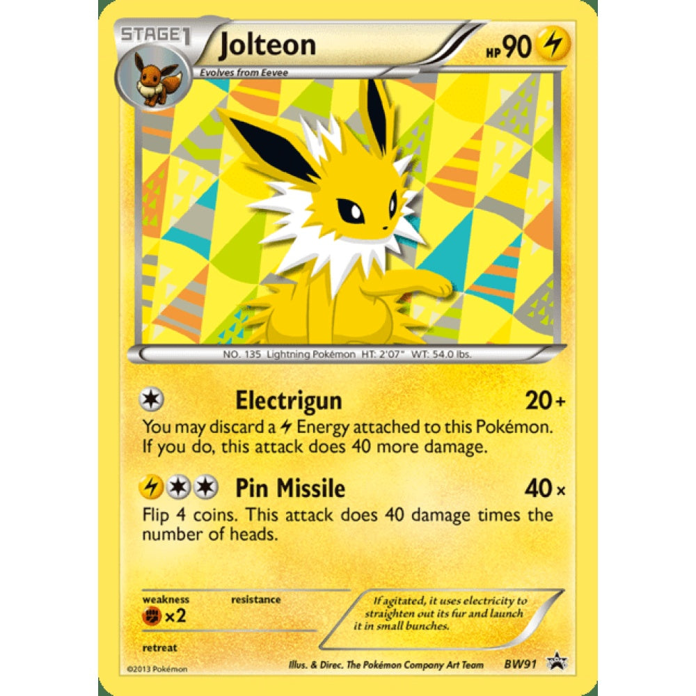 Jolteon Promo BW91 Pokemon Card Game Black & White Promos