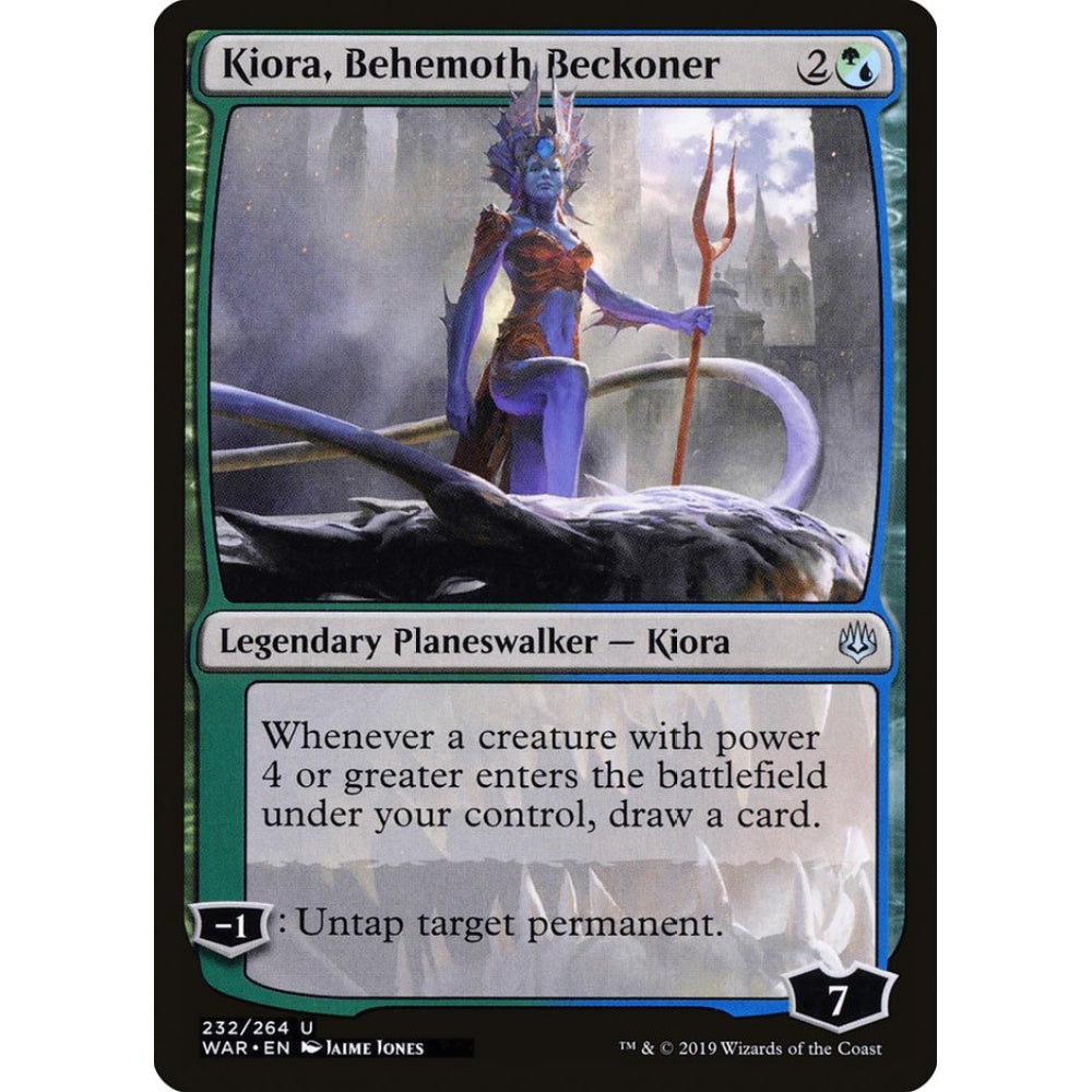 Kiora, Behemoth Beckoner uncommon 232 Magic the Gathering War of the Spark