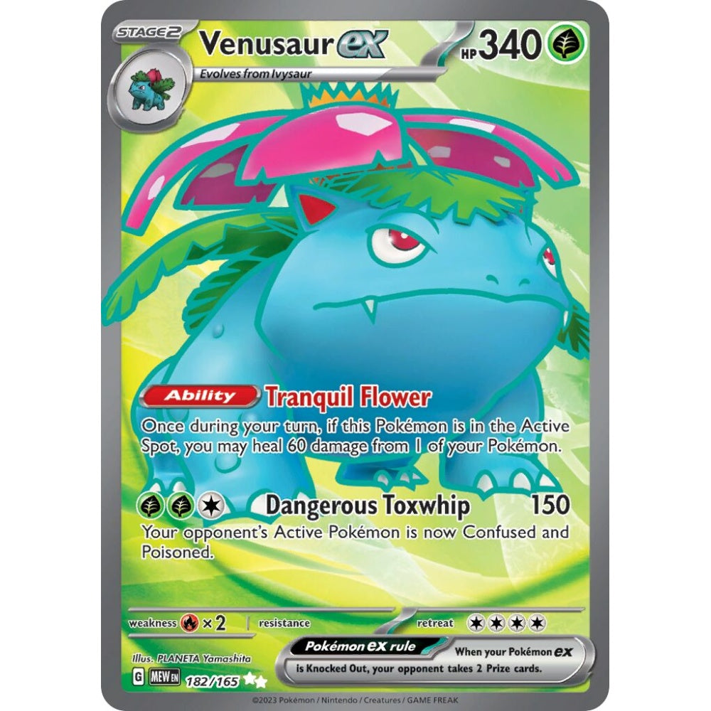 Venusaur ex Ultra Rare 182/165 Pokemon Card Game Pokémon 151
