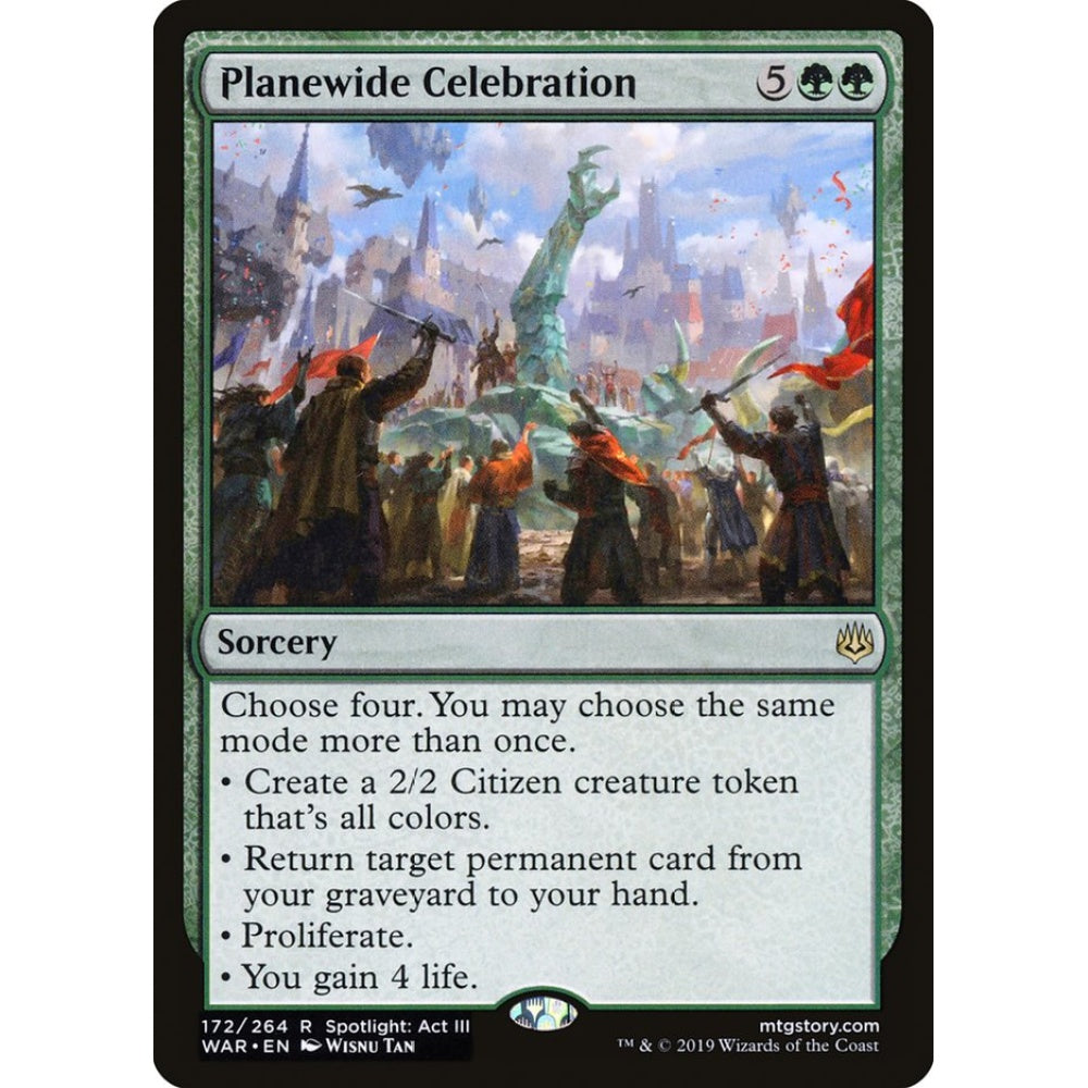 Planewide Celebration rare 172 Magic the Gathering War of the Spark