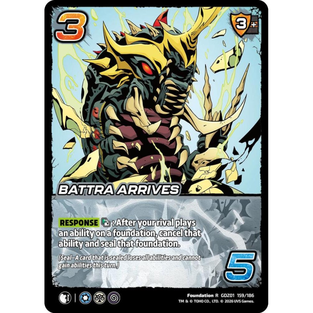 Battra Arrives GDZ01 159/186 GDZ01 Universus Godzilla: Reign of Kaiju Foundation R
