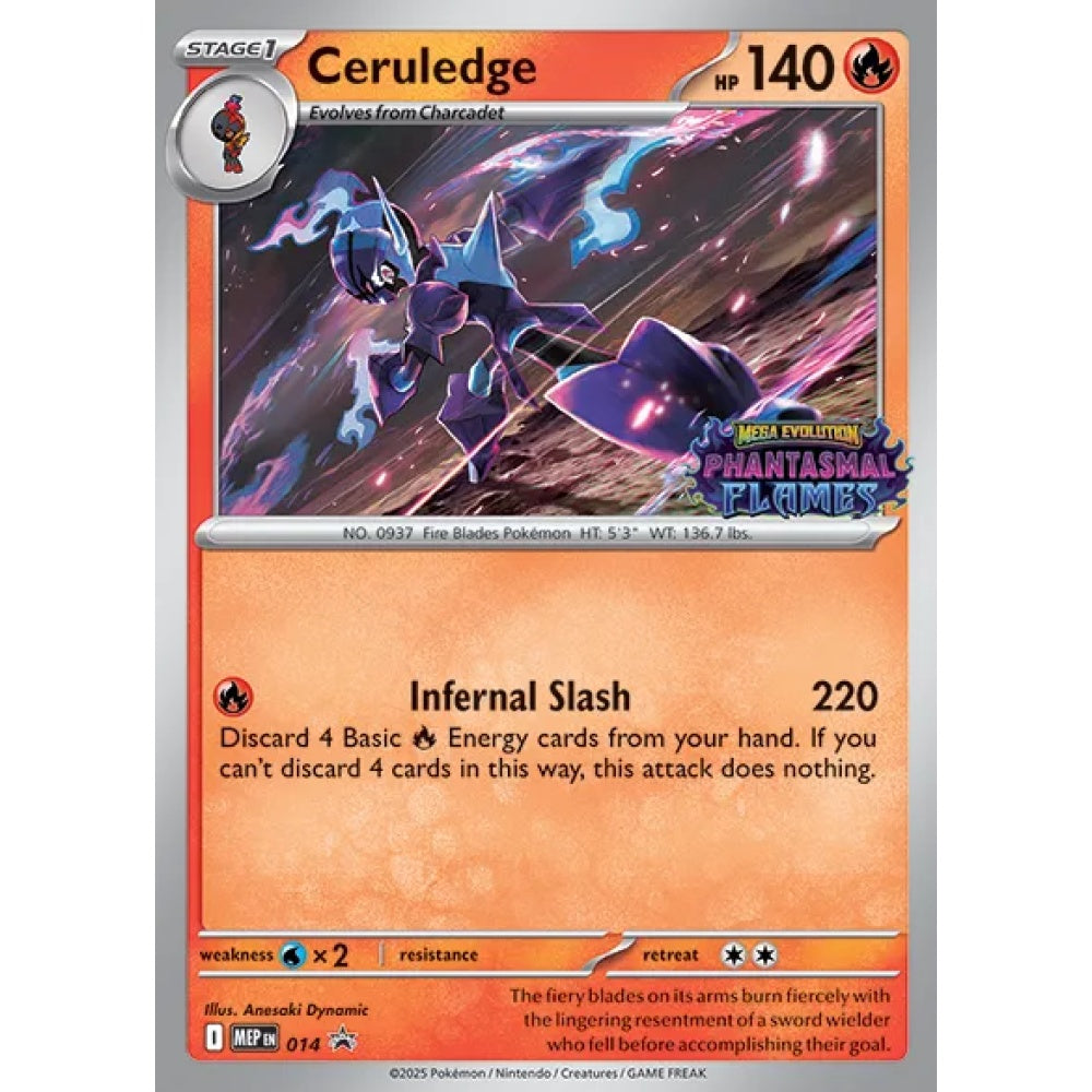 Ceruledge Promo 14.0 Pokemon Card Game Mega Evolution Promos