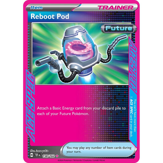 Reboot Pod ACE SPEC Rare 158/162 Pokemon Card Game Temporal Forces