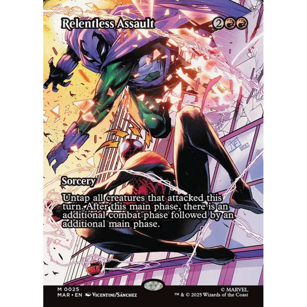 Relentless Assault mythic 25 Magic the Gathering Marvel Universe
