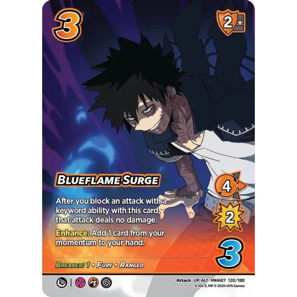 Blueflame Surge, 120/180, UR-ALT, UniVersus, MHA07 Girl Power