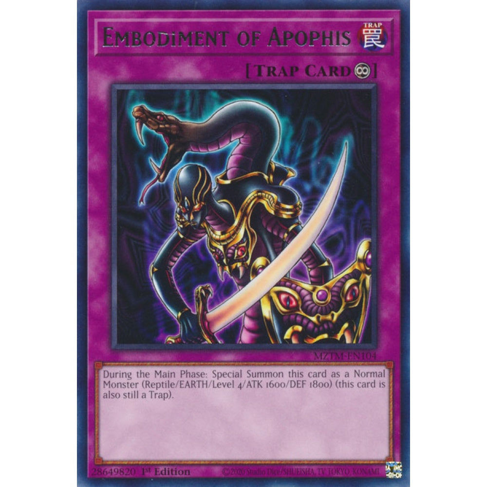 Embodiment of Apophis MZTM-EN104 Collector's Rare Collector's Rare Yu-Gi-Oh Maze of the Master in Art