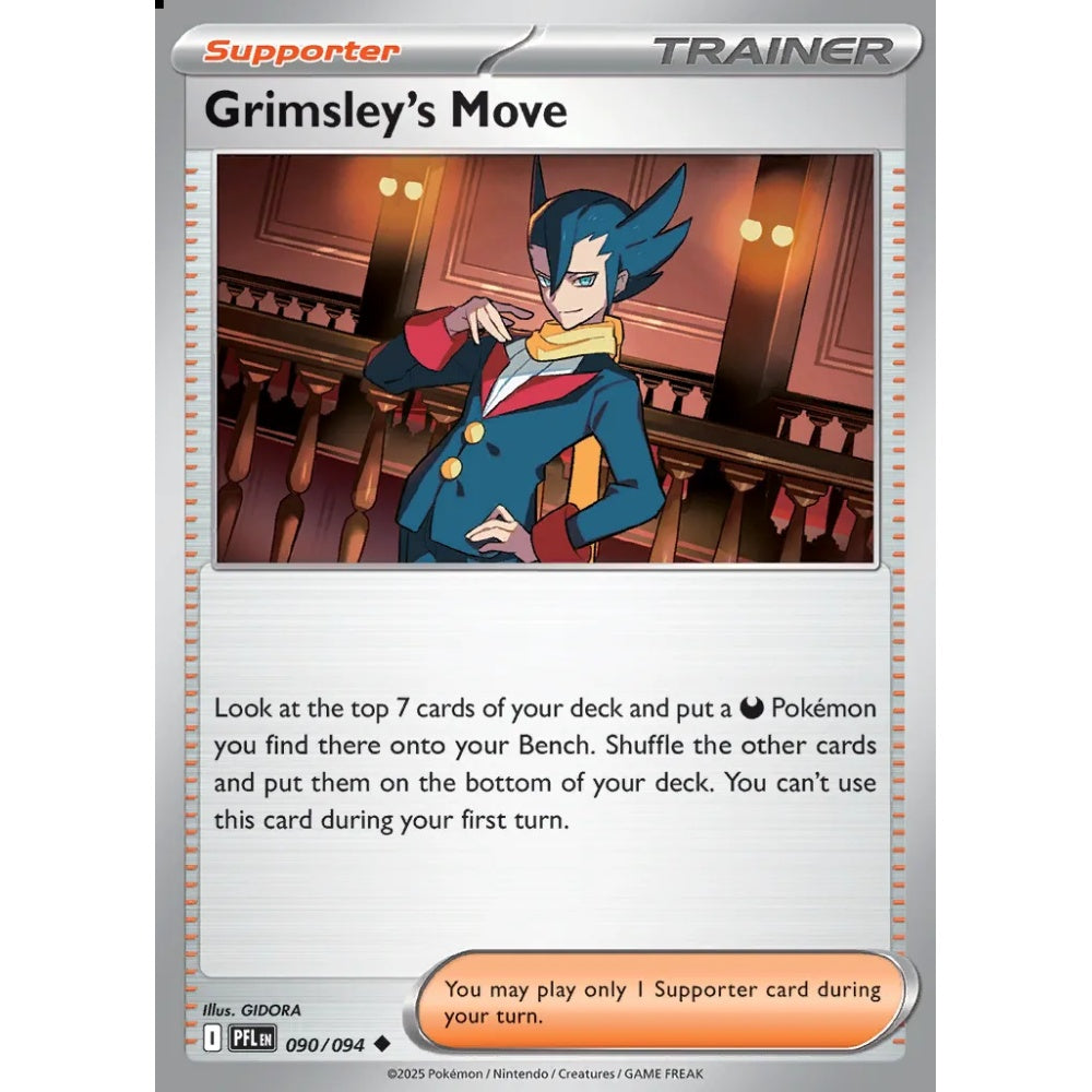 Grimsley's Move Uncommon 090/094 Pokemon Card Game Phantasmal Flames