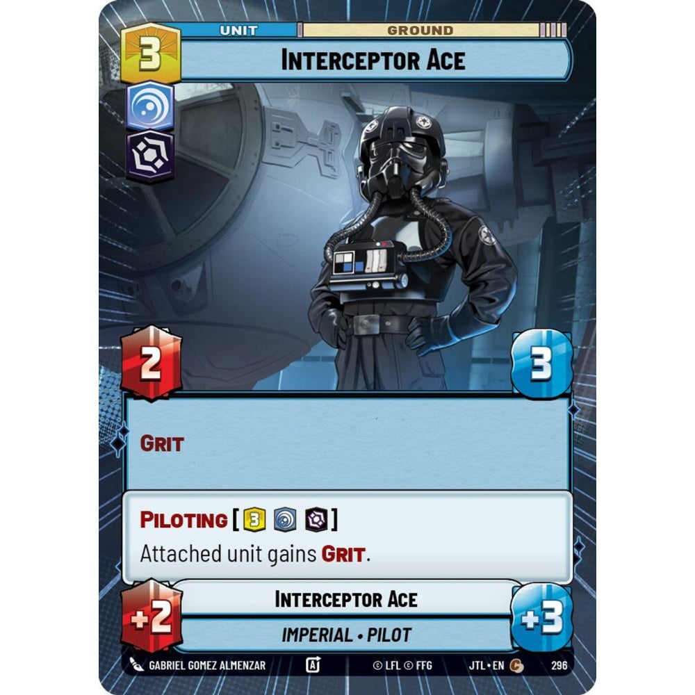 Interceptor Ace, C, JTL 296) Hyperspace, Star Wars Unlimited