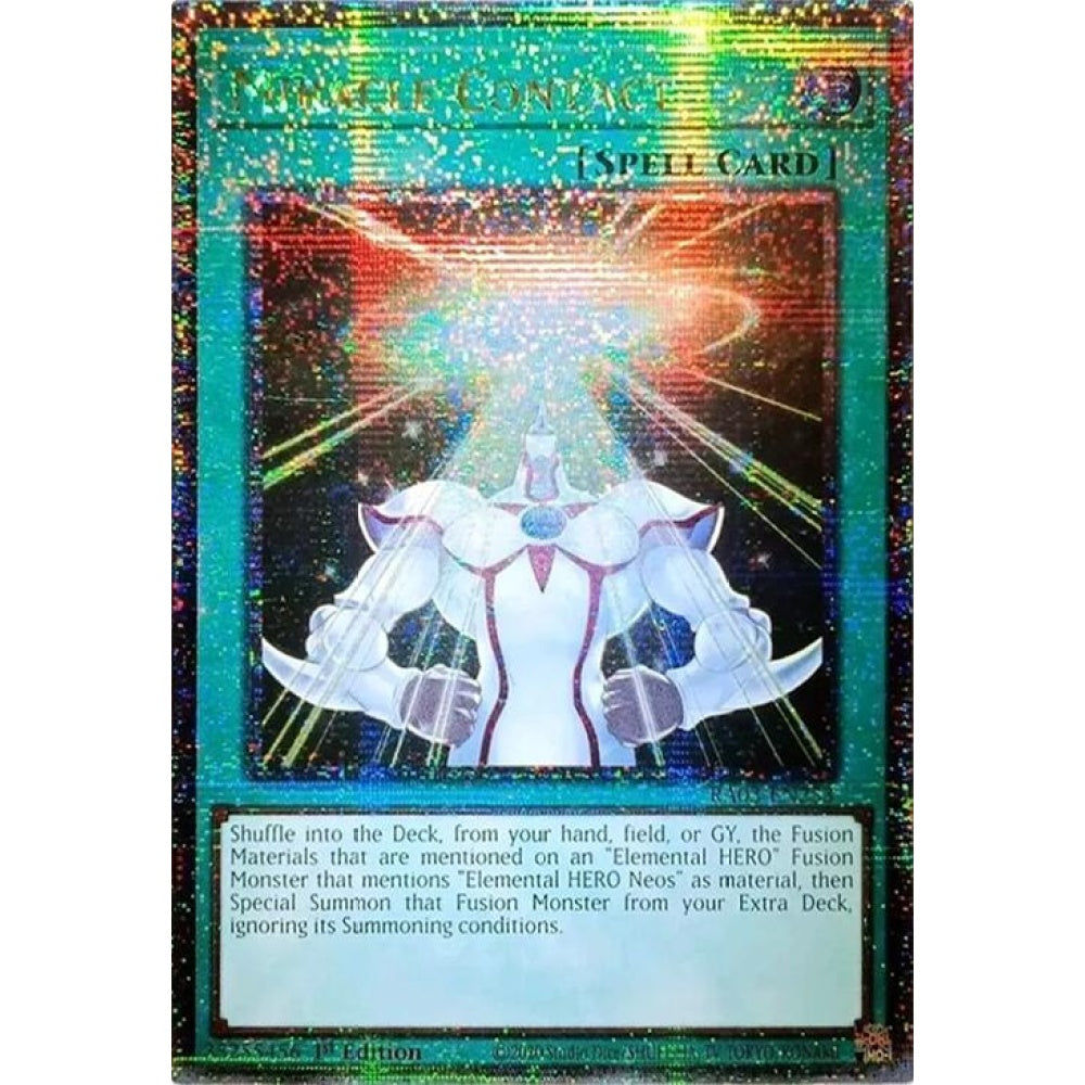 Miracle Contact (Quarter Century Secret Rare) RA03-EN253 QCR Yu-Gi-Oh Quarter Century Bonanza