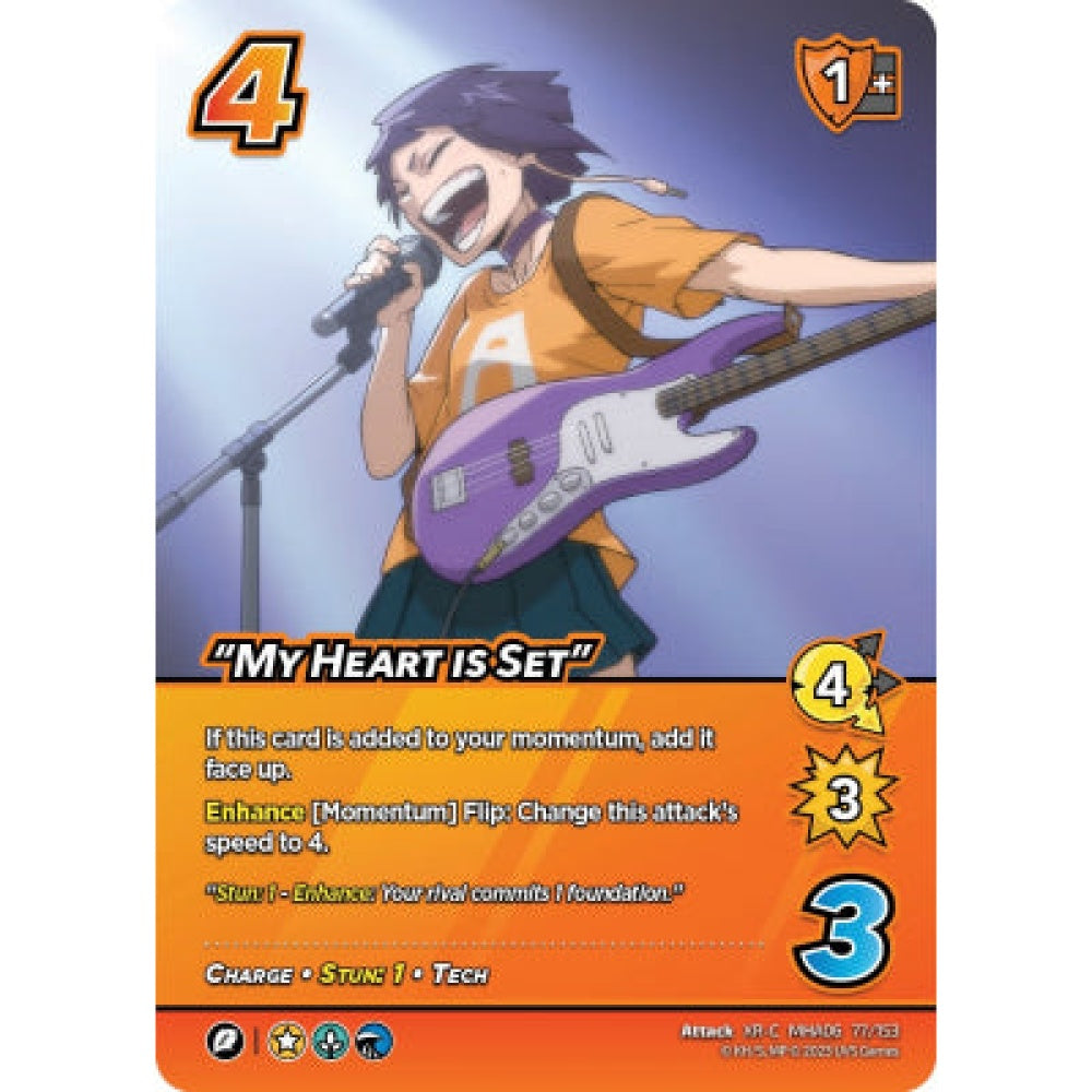 "My Heart is Set", 77/153, XR-C, UniVersus, MHA06 Jet Burn