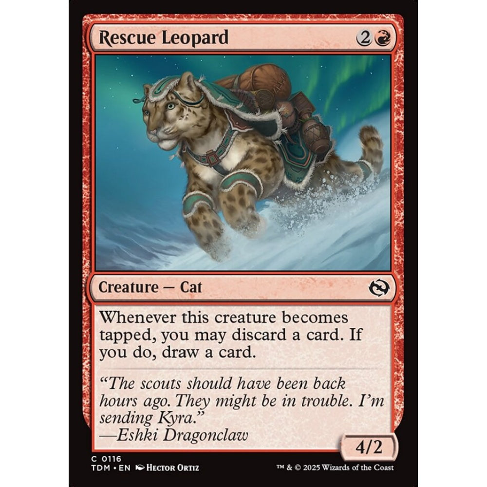 Rescue Leopard common 116 Magic the Gathering Tarkir: Dragonstorm