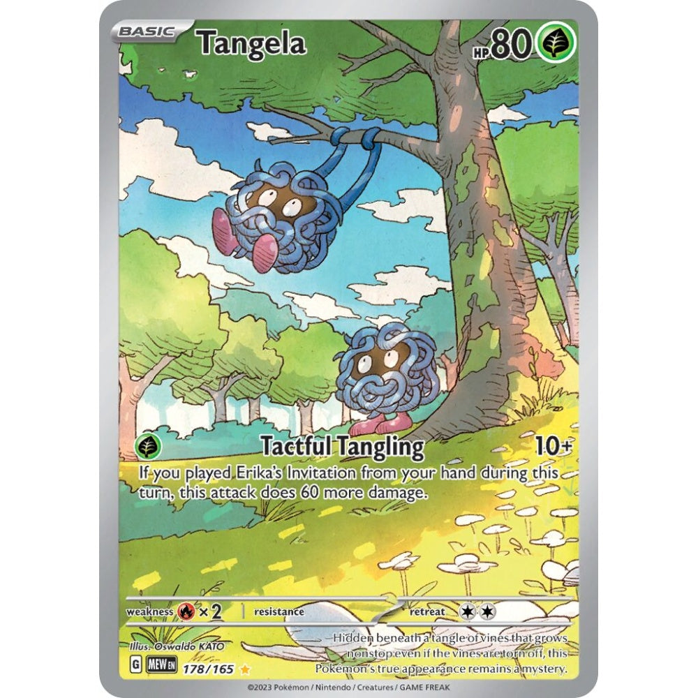 Tangela Illustration Rare 178/165 Pokemon Card Game Pokémon 151