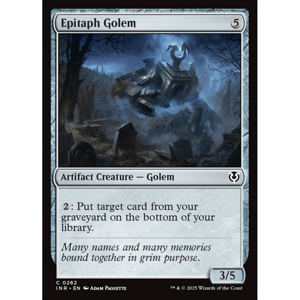 Epitaph Golem, 262, common, Magic: The Gathering, Innistrad Remastered