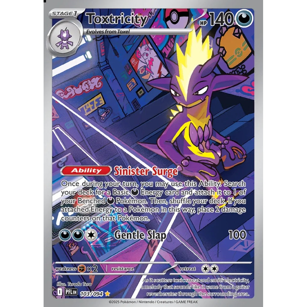 Toxtricity Illustration Rare 103/094 Pokemon Card Game Phantasmal Flames