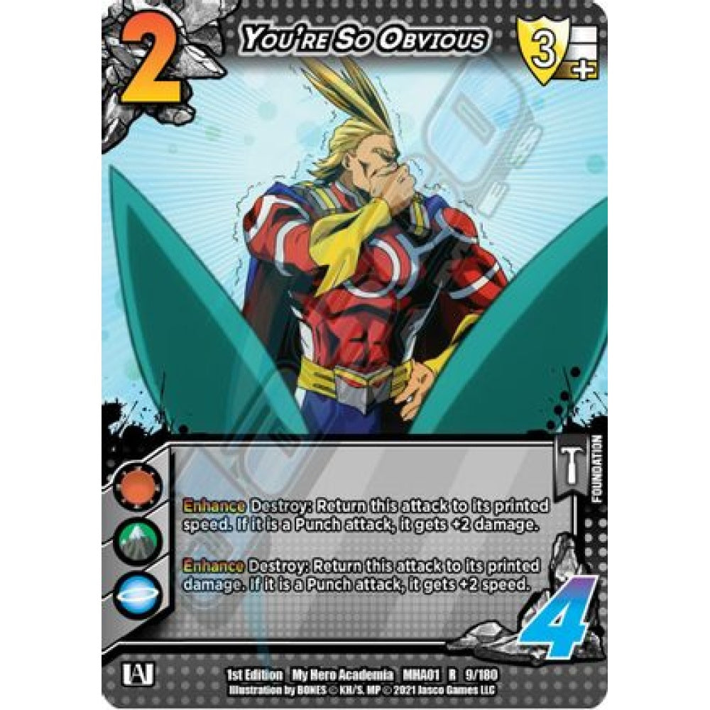 You're So Obvious, 9/180, R, UniVersus, MHA01 My Hero Academia