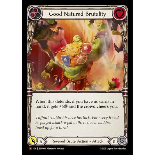 Good Natured Brutality SUP004 Majestic Flesh & Blood Trading Card Game Super Slam in Regular Art