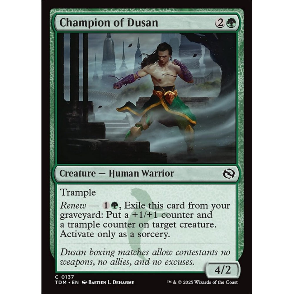 Champion of Dusan common 137 Magic the Gathering Tarkir: Dragonstorm