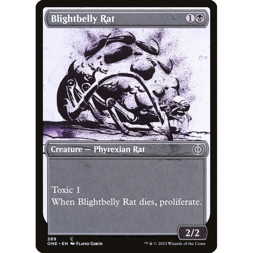 Blightbelly Rat, common, 289, Magic the Gathering, Phyrexia: All Will Be One