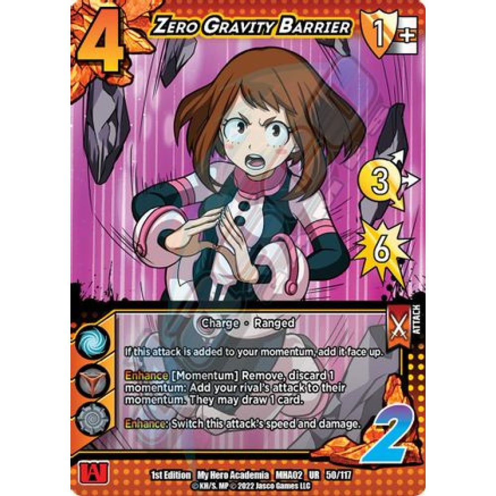 Zero Gravity Barrier, 50/117, UR, UniVersus, MHA02 Crimson Rampage