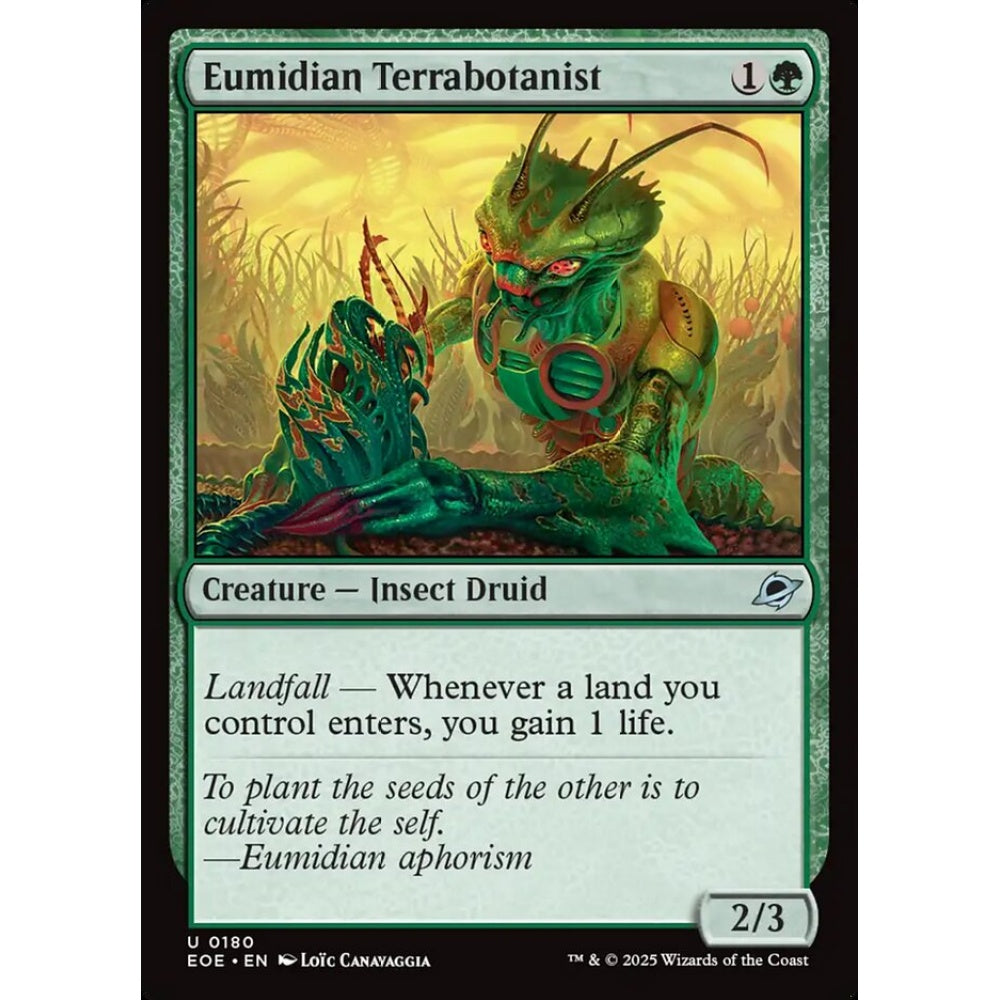 Eumidian Terrabotanist uncommon 180 Magic the Gathering Edge of Eternities