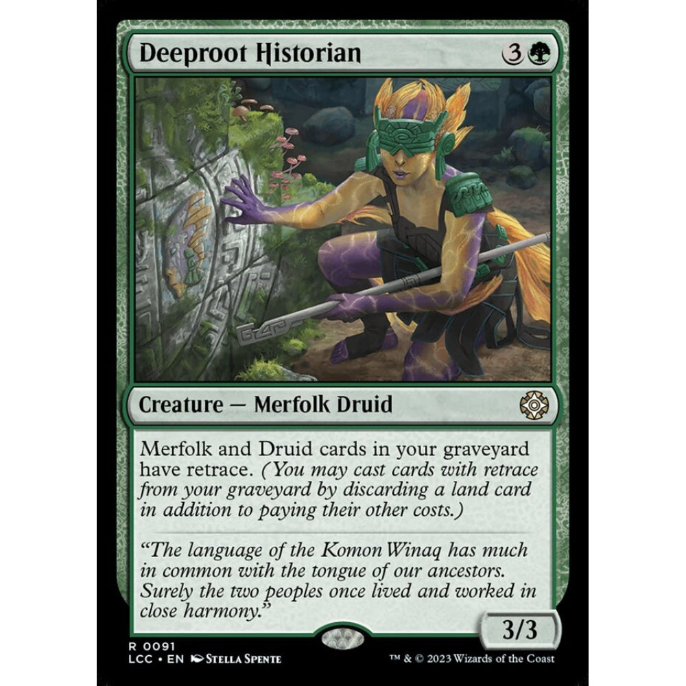 Deeproot Historian rare 91 Magic the Gathering The Lost Caverns of Ixalan Commander