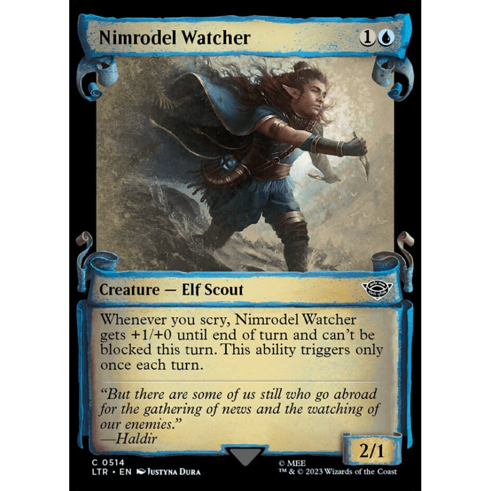 Nimrodel Watcher, common, 514, Magic the Gathering, The Lord of the Rings: Tales of Middle-earth